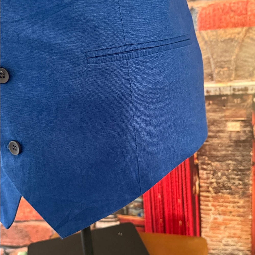 ModelCloth Royal Blue Vest - Picture 8 of 17